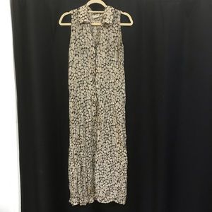 Vintage Ann Taylor Loft Floral Midi Dress